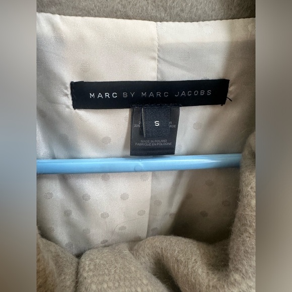 Marc Jacobs Beige/Grey Size Small Oversized Coat - Picture 11 of 13